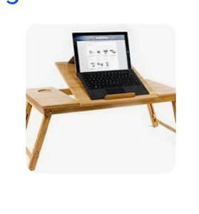 lot 6658 image: Aleratec Natural BambooTable Desk,