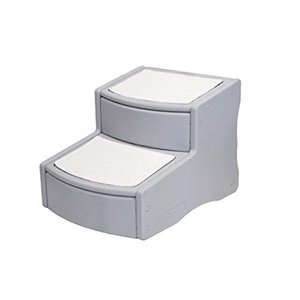 lot 6659 image: Pet Gear Easy Step II Pet Stairs, 2 Step, Grey