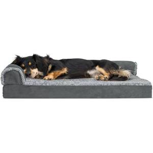lot 6674 image: FurHaven Pet Dog Bed, Stone Gray, Medium