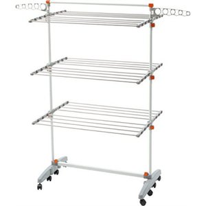 lot 6698 image: Idee Foldable Clothes Laundry Drying Rack