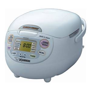 lot 6713 image: Zojirushi Neuro Fuzzy Rice Cooker and Warmer,White
