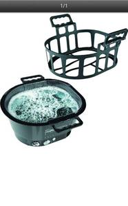 lot 6719 image: FootsieBath Foot Spa with tray, Black