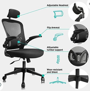 lot 6722 image: HARBLAND Ergonomic Mesh Office Chair