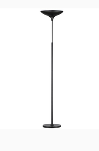 lot 6737 image: Globe Electric 71 in. Matte Black Energy Star Dimmable LED Floor Lamp