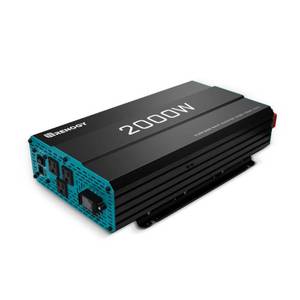 lot 6750 image: Renogy 2000W 12V Pure Sine Wave Battery Converter, ETL Listed with Built-in 5V2.1A USB port and AC Hardwire Port Solar Power Inverter