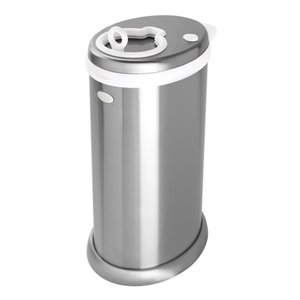 lot 6796 image: Ubbi,Diaper Pail,Chrome