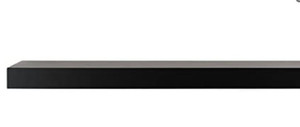 lot 6817 image: Kieragrace Modern Floating-Shelves, 24-Inch, Black