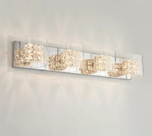 lot 6898 image: 4 - Light Dimmable Chrome Vanity Light