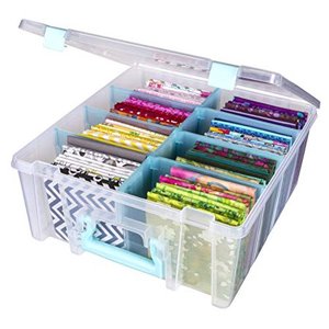 lot 6921 image: ArtBin Art Storage Box, Clear & Aqua