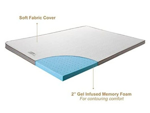 lot 6938 image: BedStory 2in.gel memory foam mattress topper,Full