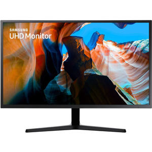 lot 6939 image: Samsung UJ59 Series U32J590UQN 32 LED 4K Monitor DisplayPort, HDMI,Dark GrayBlue