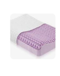lot 6964 image: DAPU Purple Neck Pillow Head Support for Hot Sleepers 360 Grid Moisture Wick