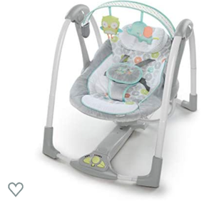 lot 6995 image: Ingenuity 5-Speed Portable Baby Swing