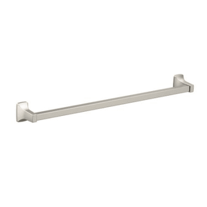 lot 7001 image: Moen Contemporary Brushed Nickel 24in. Towel Bar
