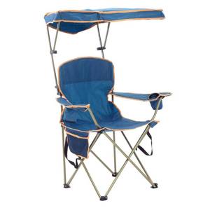 lot 7105 image: Quik Chair Max Shade Folding Chair, Navy