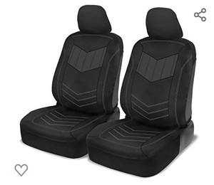 lot 7117 image: Motor Trend Super Sport PU LeatherSoft Touch Car Seat Covers, Front Seats