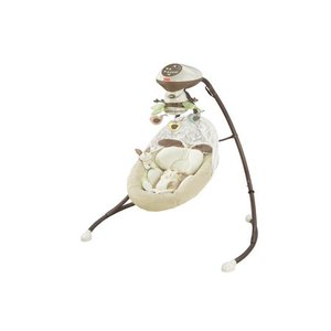 lot 7147 image: Fisher-Price My Little Snugabunny Cradle n Swing with 6-Speeds