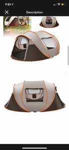 lot 1311 image: Brand new pop up tent sleeps 5-8