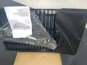 lot 1319 image: Canvas bottom pet cage, appears new