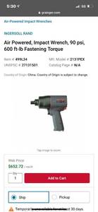 lot 1339 image: 34 IR 2141 Industrial Impact Wow Expensive tool