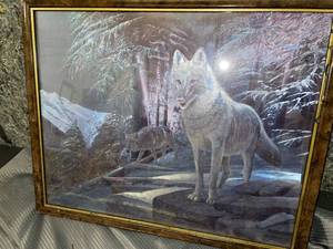 lot 1388 image: Very cool wolf picture