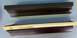 lot 32639 image: Set of Shelves, Black, 23 x 5 x 4