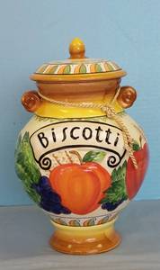 lot 32640 image: Nonni Handmade Biscotti Jar