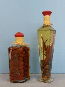 lot 32649 image: 2 Italian themed decorative kitchen bottles