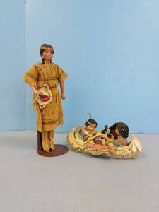 lot 32669 image: American Indian Doll & Sculpture
