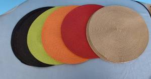 lot 32720 image: 12 Assorted Woven Placemats