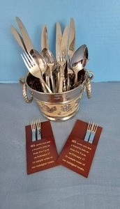 lot 32722 image: Silverware & Bucket Lot