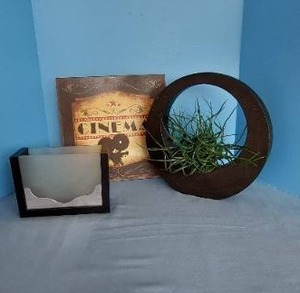 lot 32737 image: Cinema Tin sign, display items