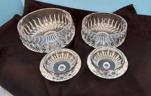 lot 32760 image: 4 Lead Crystal Bowls
