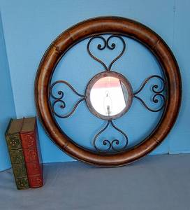 lot 32770 image: Decorative Mirror & Booklike Storage