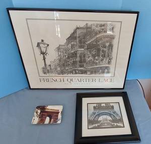 lot 32775 image: French Quarter, Eifel Tower Items