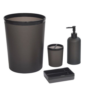 lot 3020 image: Better Homes & Gardens MS Black Frosted 4pc Set