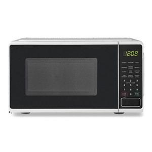 lot 3024 image: Mainstays 0.7 Cu ft 700-Watt Countertop Microwave Oven, White