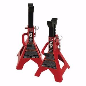 lot 3028 image: Torin T46002A Big Red Steel Jack Stands Double Locking, 6 Ton Capacity