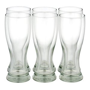 lot 3081 image: Libbey Wheat Beer Glasses, Clear - 6 PC, 6.0 PIECE(S)