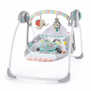 lot 3108 image: Bright Starts Whimsical Wild Portable Swing
