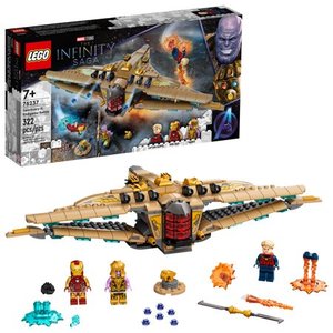 lot 3555 image: LEGO Marvel Sanctuary II Endgame Battle 76237 Thanos Spaceship Building Toy (322 Pieces)