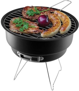 lot 3583 image: Ozark Trail 10 Portable Camping Grill, Charcoal Grill, Cooler Bag, Black