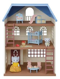 lot 3585 image: Calico Critters Sky Blue Terrace Dollhouse Playset Multi