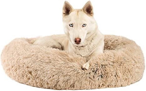 lot 3597 image: Best Friends by Sheri Original Calming Donut Shag Cuddler �� - 30x30 Taupe