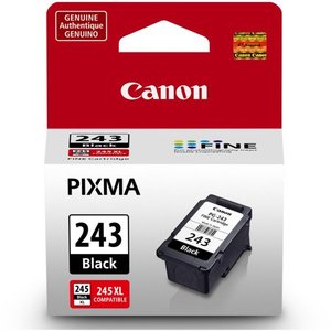 lot 3608 image: Canon PG-243 Black Ink Cartridge, Compatible to iP2820, MG2420, MG2924, MG492, MG3020, MG2525, TS3120, TS202, TR4520 and TR4522
