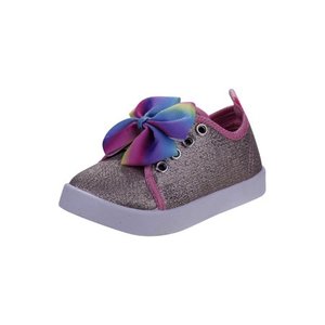 lot 3644 image: Beverly Hills Polo Club Tie Dye Bow Lacless Slip-on Fashion Sneaker (Toddler Girls)