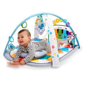 lot 3645 image: Baby Einstein 4-in-1 Kickin Tunes Music and Language Play Gym and Piano Tummy Time Activity Mat