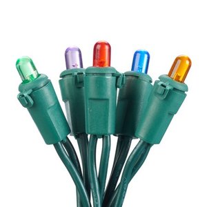 lot 3649 image: Holiday Time 108.5 ft, 250 Count Multicolor LED Mini String Christmas Lights, (Set of 2)
