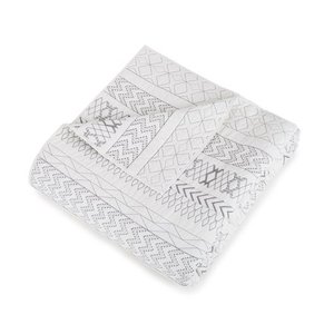 lot 3652 image: Better Homes & Gardens Embroidery Stripe Quilt King, Gray