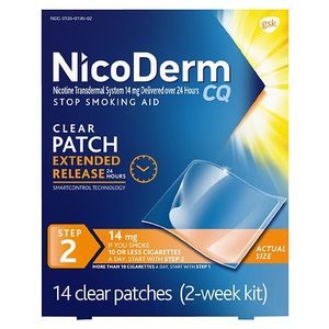 lot 3668 image: NicoDerm CQ Nicotine Patches to Stop Smoking, Step 2 - 14 Count